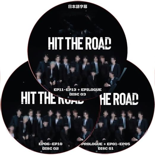 セブチ DVD HIT THE ROAD 3枚セット (EP01-EP13 + PROLOGUE+EPILOGUE 完結) 日本語字幕