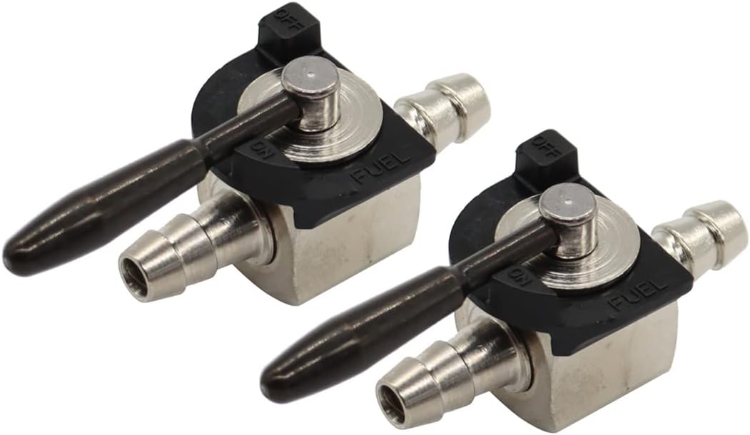 Nakkaa 2PCS 1/4" Heavy Duty Gas Shutoff Valve Steel inline Shutoff Replacement for