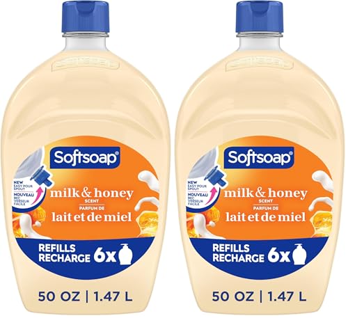 Image of Softsoap Milk & Honey Scented, Liquid Hand Soap Refill, 50 Ounce (Pack of 2)