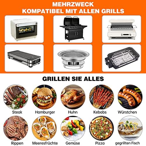 SPGOOD mata do grillowania 50 x 40 cm, 4-częściowy zestaw teflonowych mat do grillowania z certyfikatem FDA, 100% nieprzywierania, nie zawiera PFOA, do 260 °C