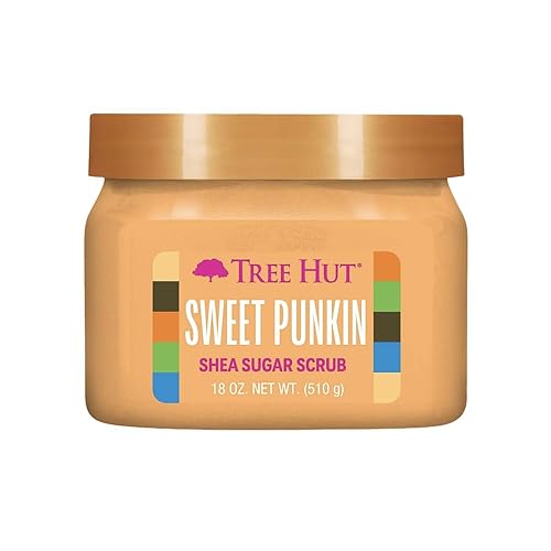 Tree Hut Shea Sugar Scrub, Exfoliating Body Scrub Removes Dead, Dry Skin for a Soft & Hydrated Feel, Nourishing Essential Body Care, 18 fl oz. - Sweet Punkin
