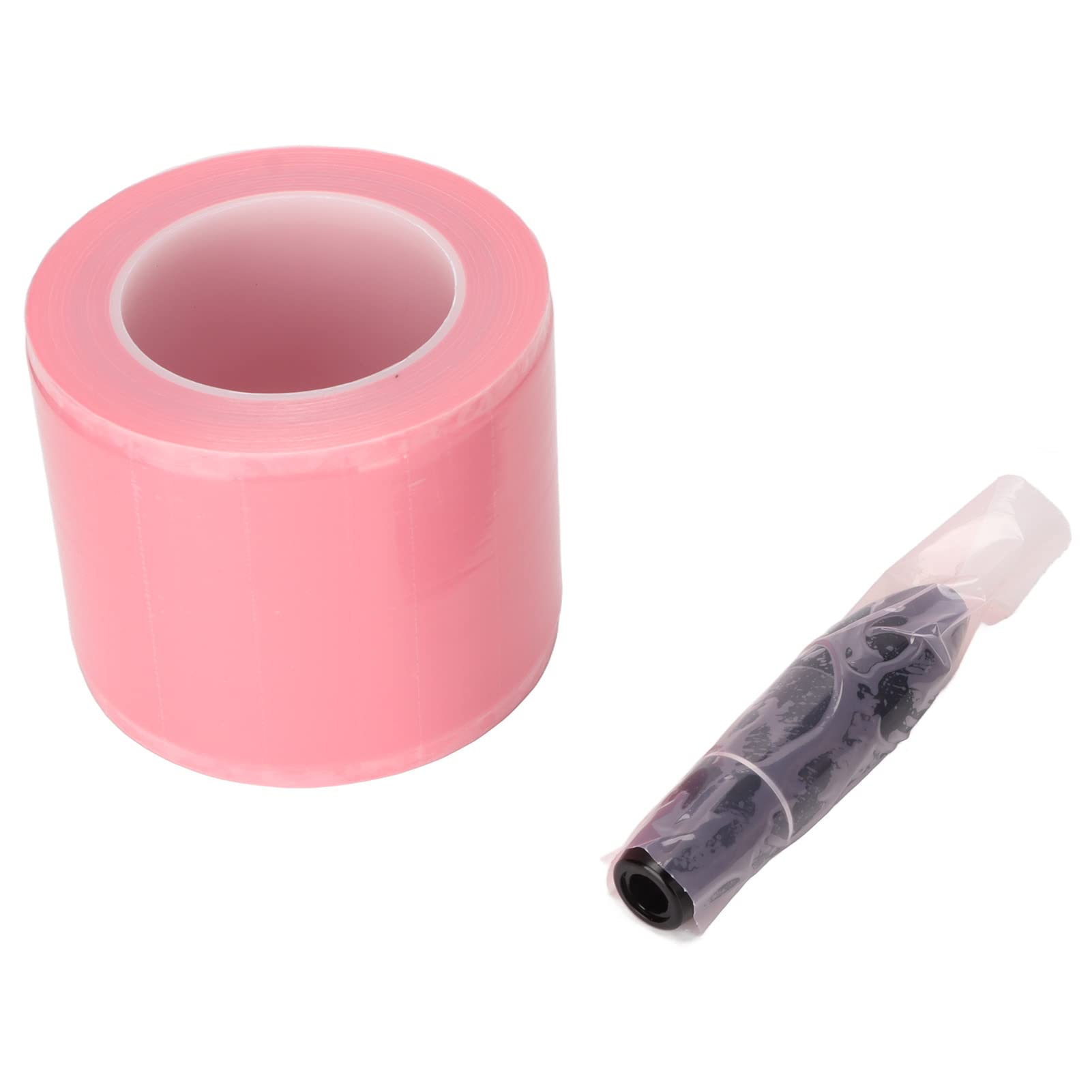Rouleau de Film Barrière Pratique Facile à Utiliser pour Tatouage Dentaire PE Plastique 1200 Feuilles Film Protecteur Jetable pour Dentaire Ménage (PINK)