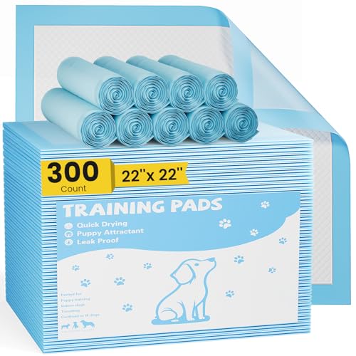 Sweetcrispy 300 Count Dog Puppy Training Pee Pads - Absorbency Disposable Underpads