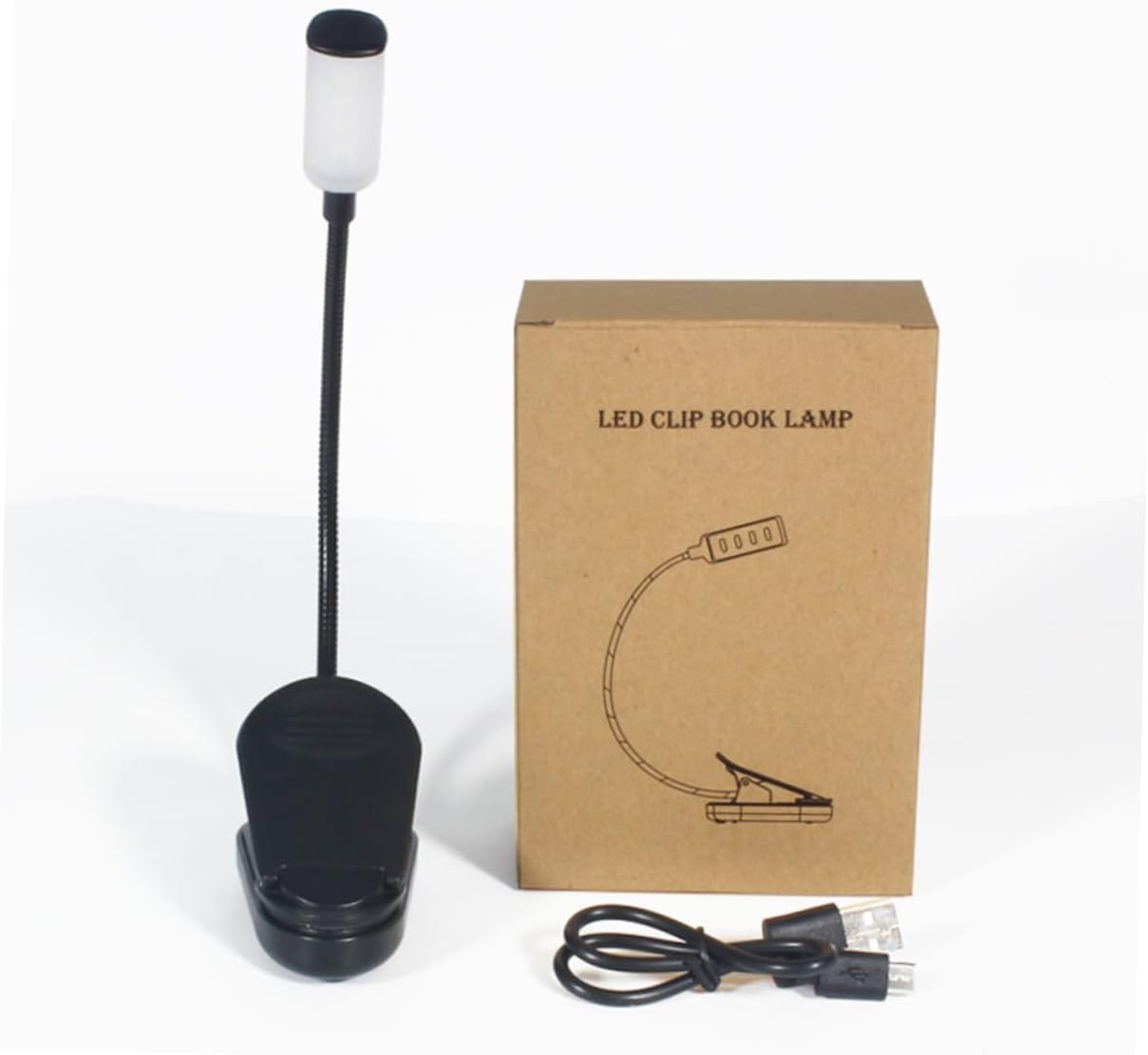 DOITOOL LED Clip Desk Lamp 3pcs Desk Lamps Reading Book Light Reading Light Study Light Eye Caring Clip