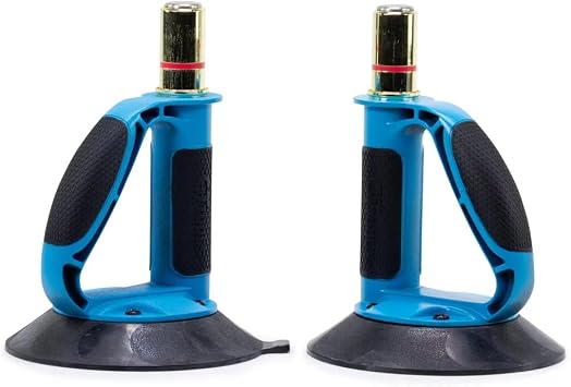 AGSC-SG-2PK 2 Pack SuperGripTM Ergonomic 6 inch Windshield Suction Cups, Auto Glass Removal Suction Cups.
