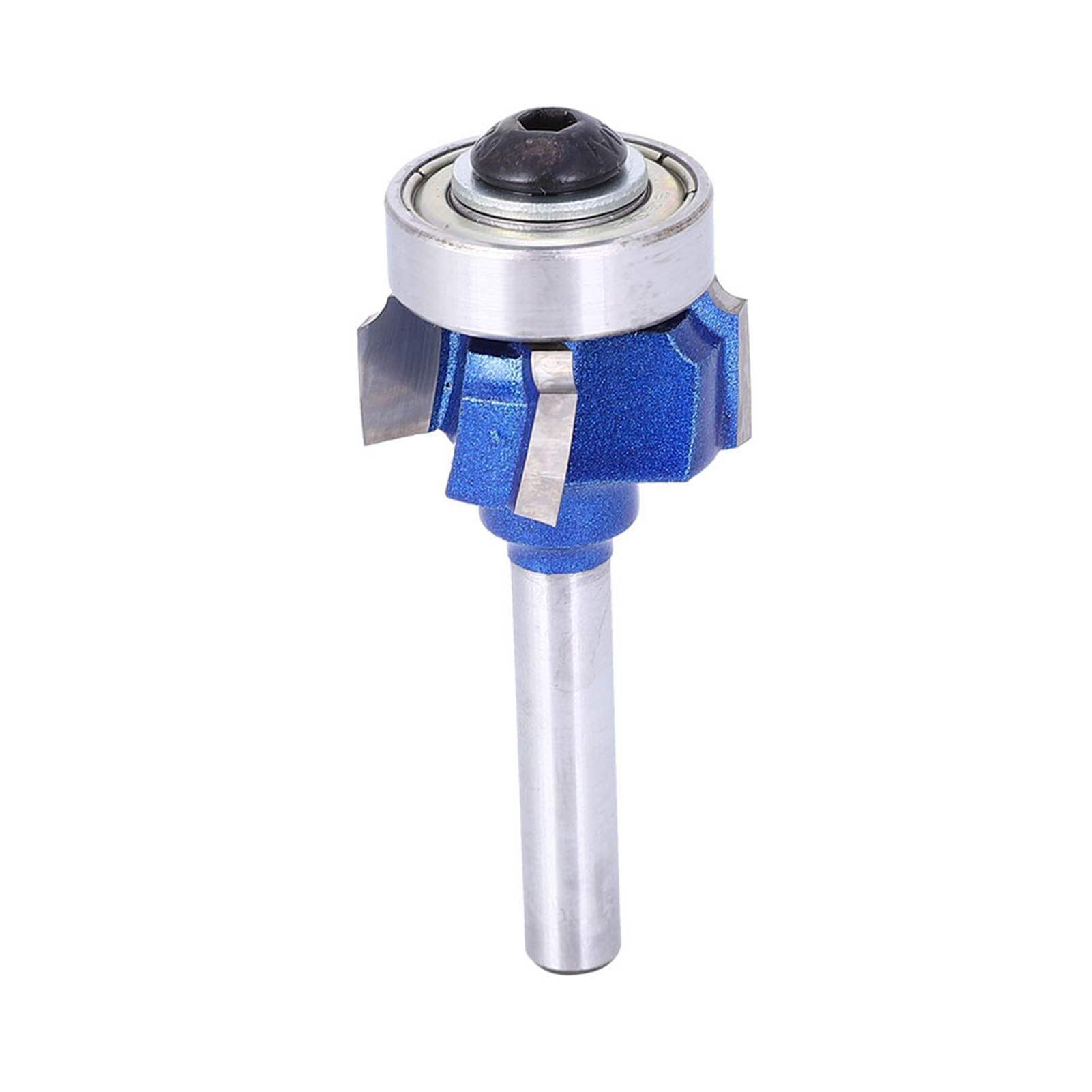 Fresa per bordi tondi a 4 denti, 8 mm/0,3 pollici, per macchine per incisione con trimmer elettrico(8XR2), Punte per serramenti e infissi