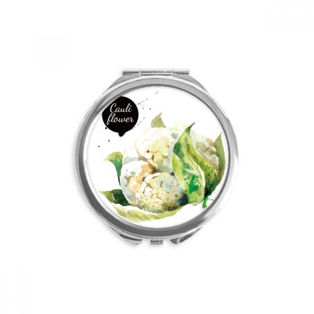 Miroir aquarelle choux-fleurs léger pour vérifier son teint discrètement - 5