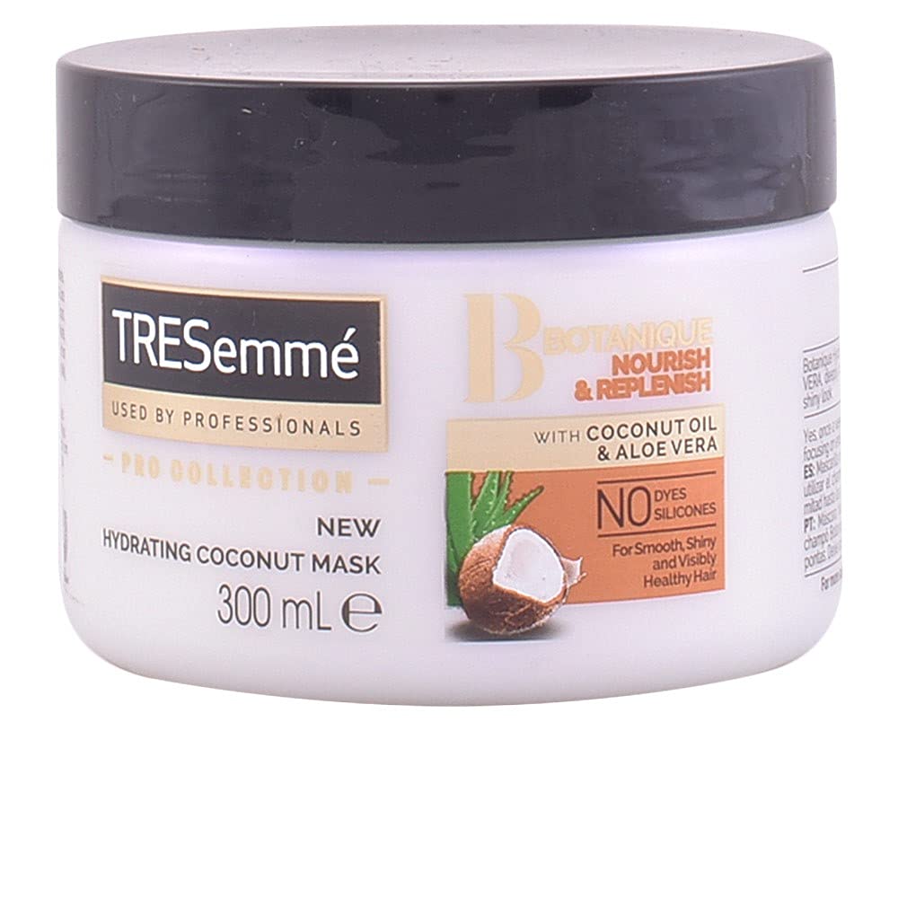 TRESemme Tresemmé Botanique Nourish And Replenish Hydrating Coconut Mask With Coconut All Oil And Aloevera For Smooth, Shinty And Visible Healthy Hair 300Ml, 1 Count