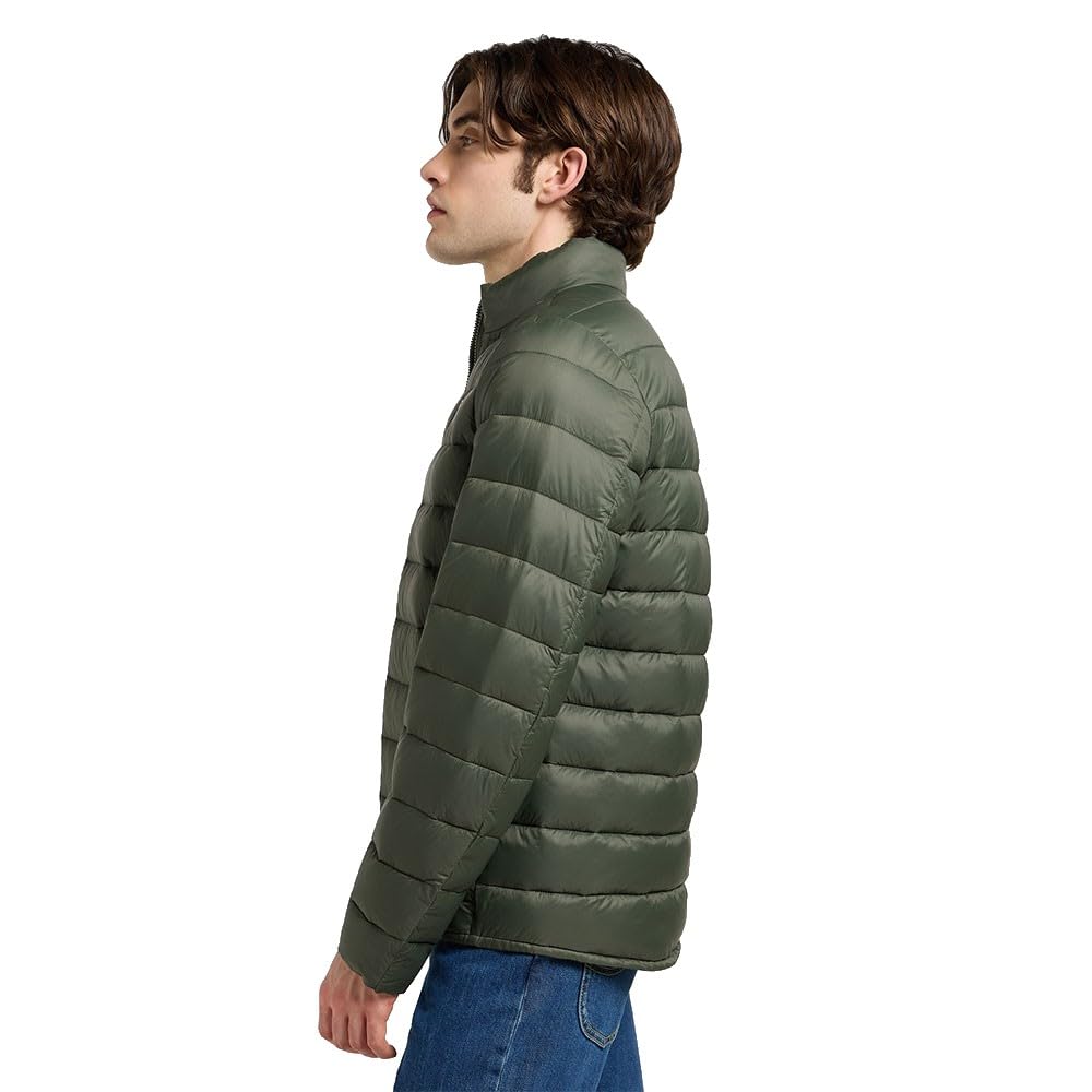 Lee - Chaqueta Hombre - Corte Regular - Stand Collar Puffer - Negro