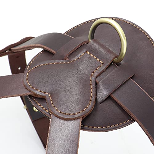 Pet Artist Genuine Leather Dog Harness For Large Dogs,Rottweiler,Boxer,Presa,Pitbull,Doberman,German Shepard,Bull Mastiff,Leather Sled Dog Harness With Soft Padded,Xl #TOP6