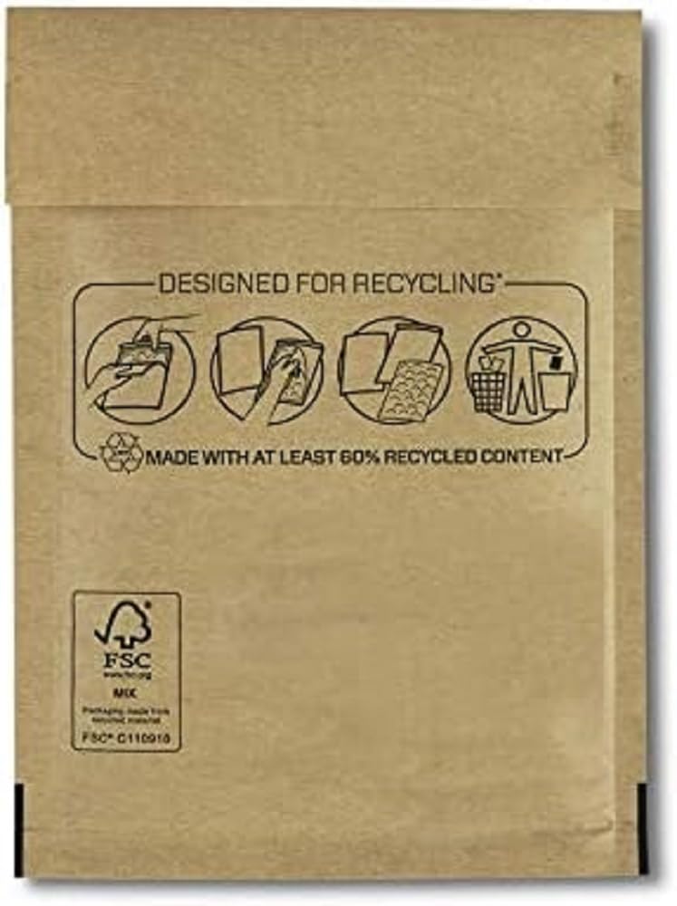 Bankers Box - Sobres y Bolsas Acolchados de Burbuja para Protección y Seguridad en Envíos y Transporte, Cierre Autoadhesivo, Ecológico, color Marrón, 10 Unidades, 110x160 mm (Nº11)