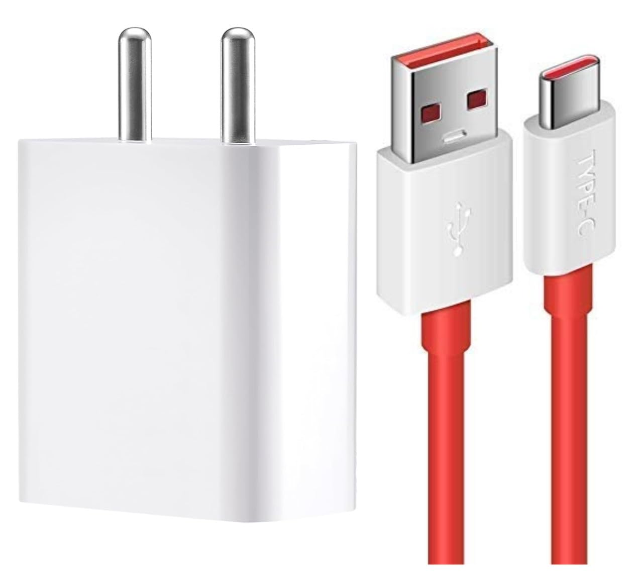 67W Fast Charger for Samsung Galaxy Tab A11 Original QC Adapter Type C 3.0A High Speed Fast Turbo SuperVooc QC 3.0 Smart SinglePort with 1m Type-C Red Charging & Sync Cable (White, Vooc, SZ.A)-image-11