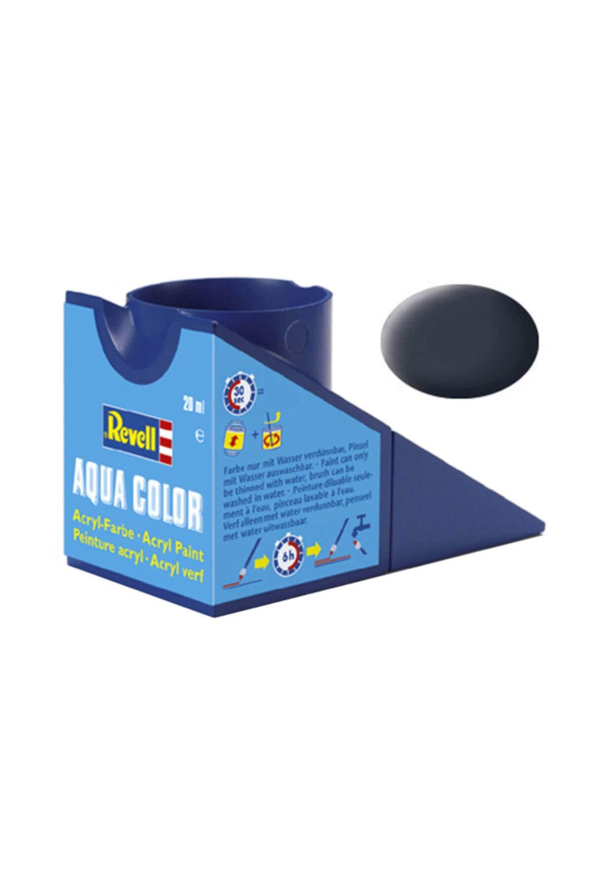 Revell 18ml Aqua Color Acrylic Paint (Tankgrey Mat Finish)