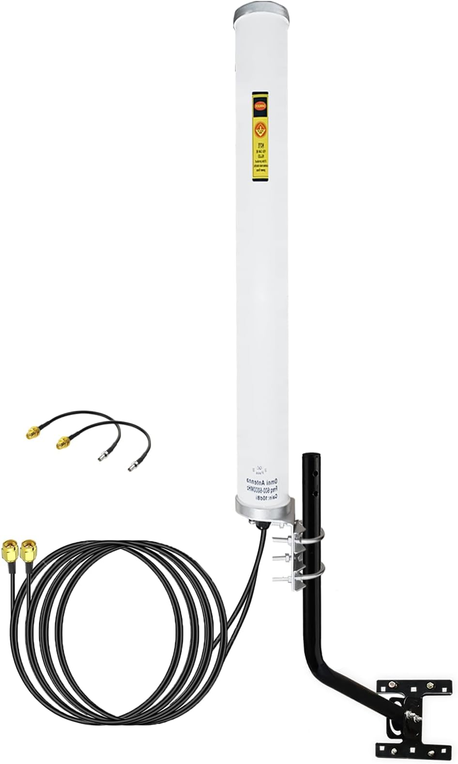 Dual Mimo Outdoor Antenna-4G LTE WiFi Omni-Directional Antenna for Router Mobile Wireless Hotspot with 2pcs 10Meters Extension Cable SMA TS-9 Adapter