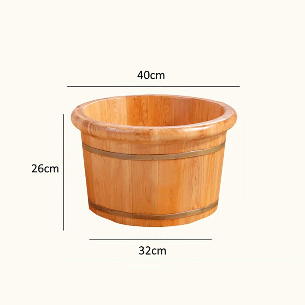 Vaschetta per i Piedi, Secchio per Vasca per pediluvio, Massaggio, Spa, Sauna, Ammollo, Pediluvio Secchio in Legno Spa per Piedi Lavabo per Uso Domestico Pratico Comfortable Anniversary