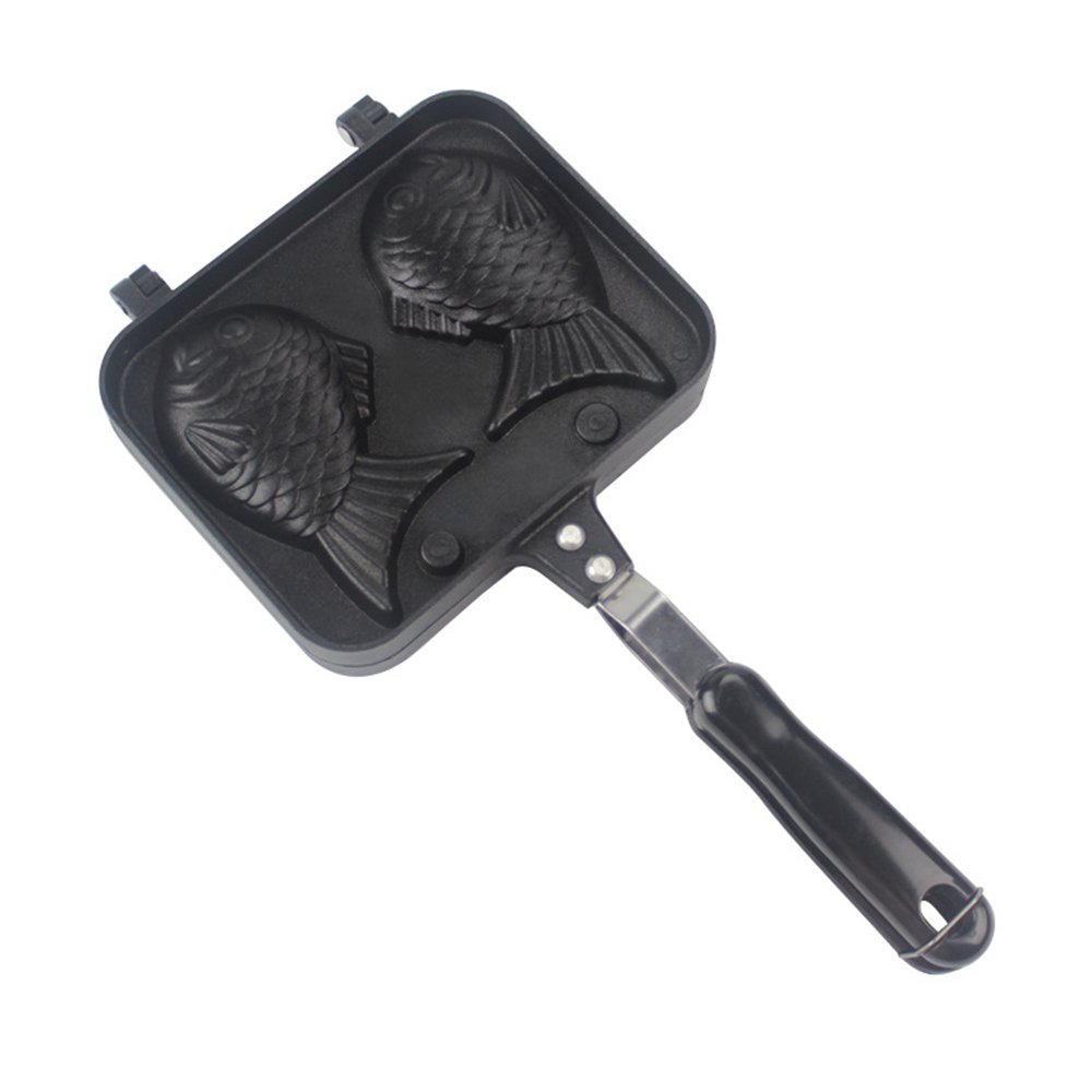 Gofrera Molde para gofres, Fabricante de la galleta antiadherente, Domésticos de Cocina de gas para Gofres, Tostadora, Emparedado, Desayuno y Más#6