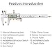 Neoteck Calibre Digital 0-150mm/6 Pulgada con Calibrador de Espesor Acero Inoxitable Pie...