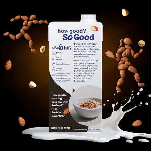 Image of So Good High Protein Almond Plant based Beverage 1ltr
