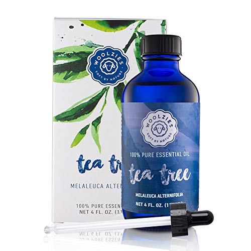Woolzies Tea Tree Essential Oil 4 Oz 100% Pure Natural Therapeutic Tea Tree Oil for Face Skin Hair Topical