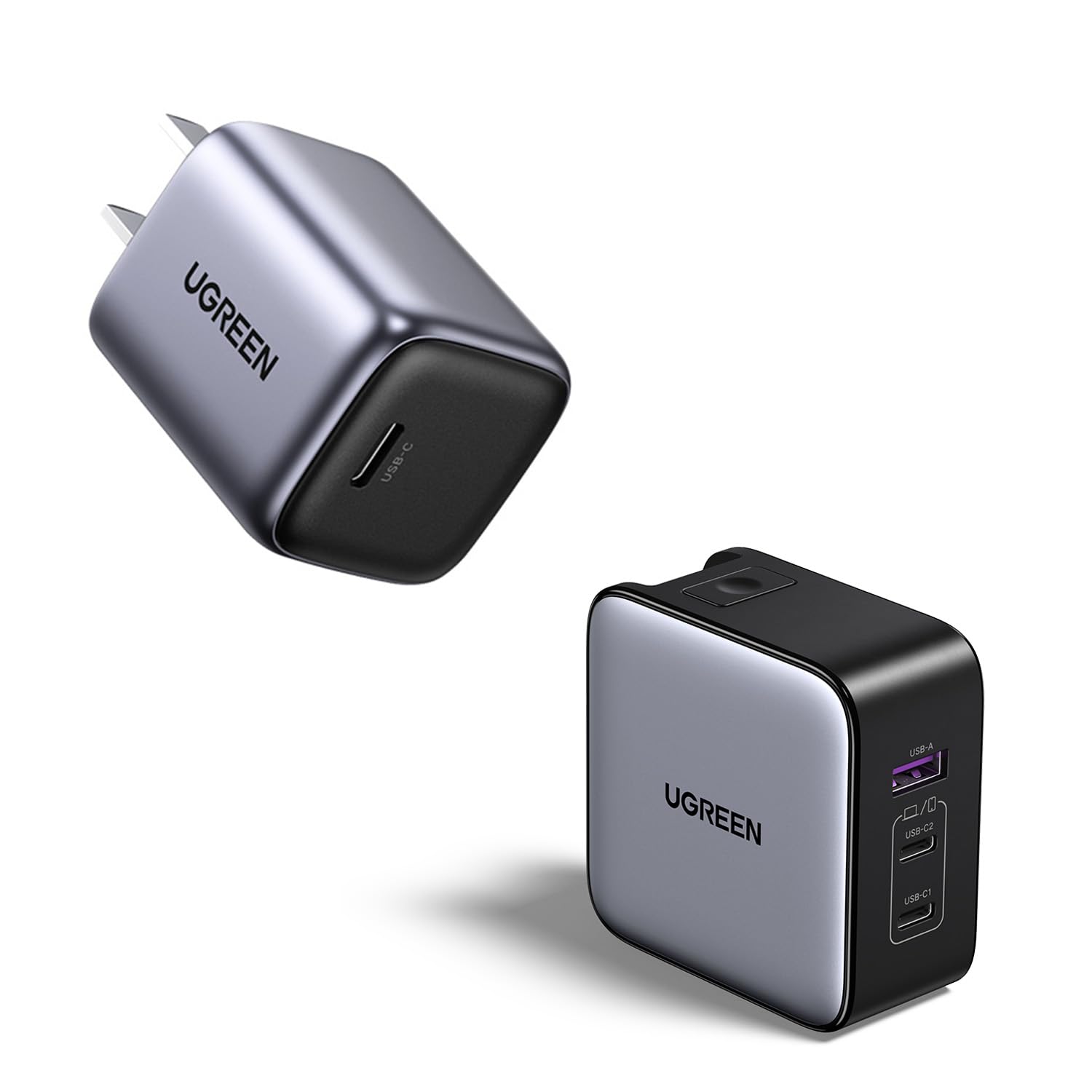 UGREEN Travel Essentials Bundle 65W GaN Charger with US UK EU Plugs DXP4800 Device Compact Fast-Charging Portable Gear