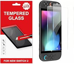 Switch 2 ガラスフィルム 2025 ShotR Switch 2 フィルム 強化ガラス Switch 2 保護フィルム スイッチ2対応 画面保護 全面保護 光沢 クリア 衝撃吸収 高透過率 2枚セット SWITCH2 対応