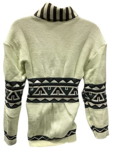 David Starsky Cardigan Sweater - Everyday Wear & Costume - 70s TV Show Gift Zebra Aztec Pattern Knit Tie Belt3