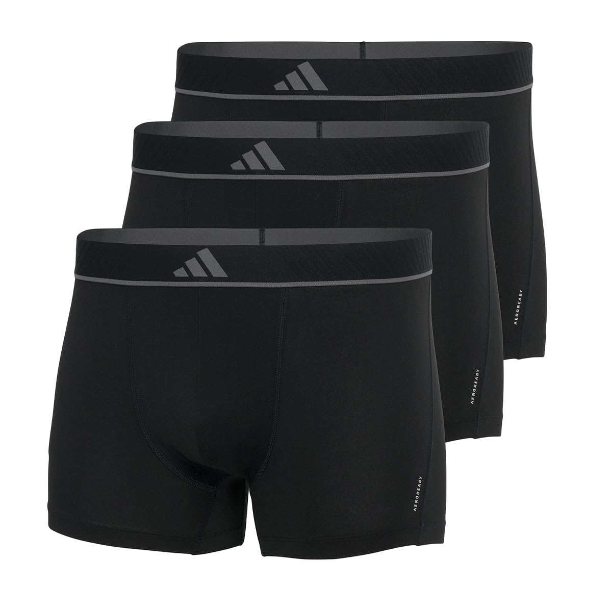 adidas Men's Herren Unterwäsche Boxershorts 3er Pack-Trunk (3pk) -Active Micro Flex Eco Underwear, Black_4am014, S