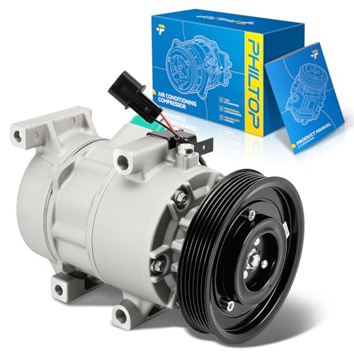 Image of PHILTOP C2645 Air Conditioner AC Compressor with Clutch for Hyundai Accent 2012-2017, Kia Rio 2012-2017