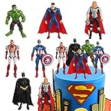 Juego de Decoración de Pasteles - El paquete de decoración de cumpleaños para niños incluye 6 * pastel topper avengers.