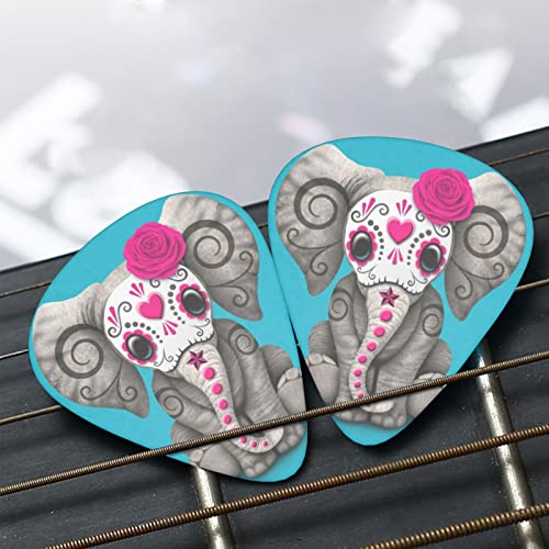 Pack de 12 médiators Day Of The Dead Sugar Skull Elephant médiators pour guitare électrique guitare acoustique diverses… - Les Beatles, Paul McCartney, John Lennon, RIngo Starr, George Harrison Pack de 12 médiators Day Of The Dead Sugar Skull Elephant médiators pour guitare électrique guitare acoustique diverses… – Image 7