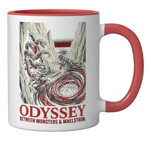 Taza Cerámica Mitología Griega 11 oz Rojo y Blanco miniatura 2