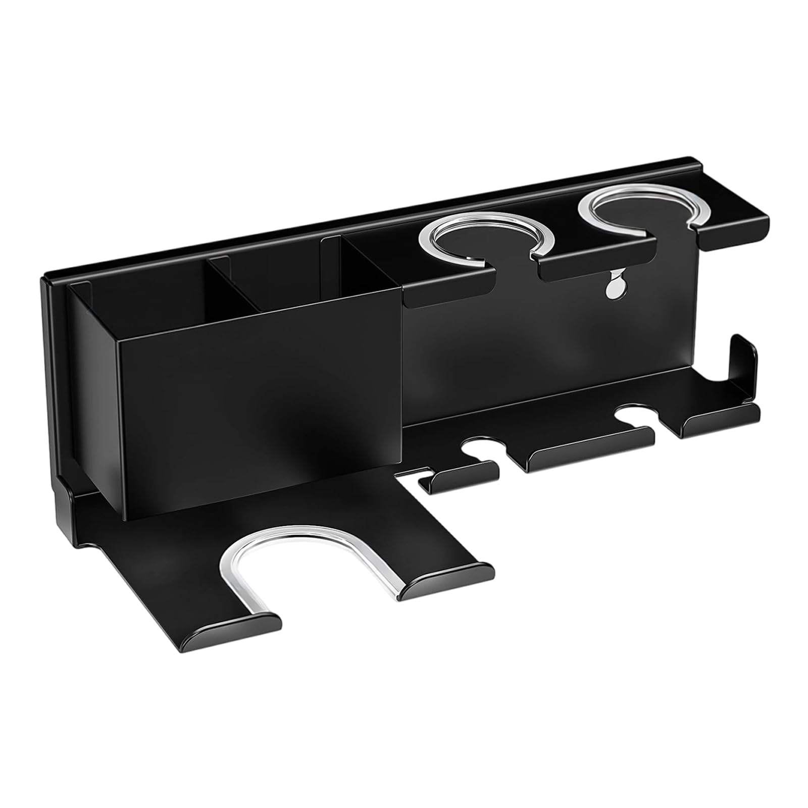CAZSTYK Professional Hair Tool Holder Carbon Steel Materials Double Function Hanger and Shelf Rustproof Finish Perfect for Stylists and Home Use Multifunctional Blow Dryer Rack