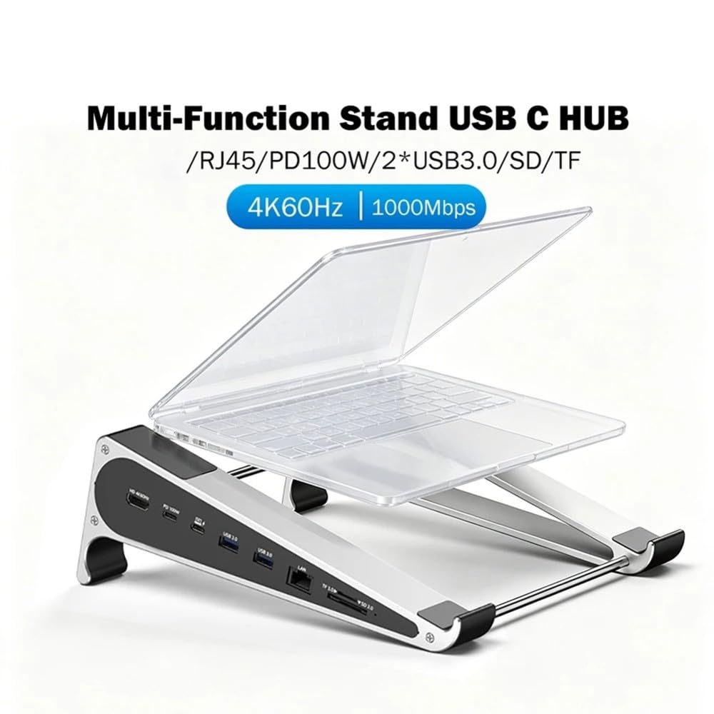 Estación para Portátiles USB Aluminio