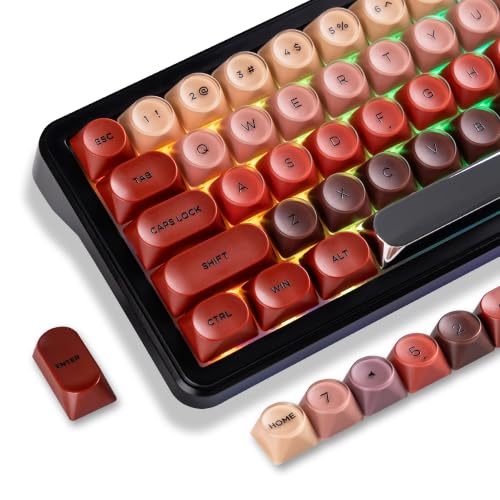 Image of dagaladoo Red Lipstick Keyboard keycaps, PBT keycaps Jelly | Dye Sublimation,128-keys Custom keycaps for 60% 65% 75% 100% MX switch Mechanical Keyboard