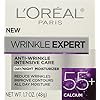 LOreal-Paris-Skincare-Wrinkle-Expert-55-Anti-Aging-Face-Moisturizer-with-Calcium-Non-Greasy-Suitable-for-Sensitive-Skin-17-fl-oz L'Oreal Paris Wrinkle Expert 55+ Anti-Aging Face Moisturizer with Calcium, Non-Greasy, Suitable for Sensitive Skin 1.7 fl. oz
