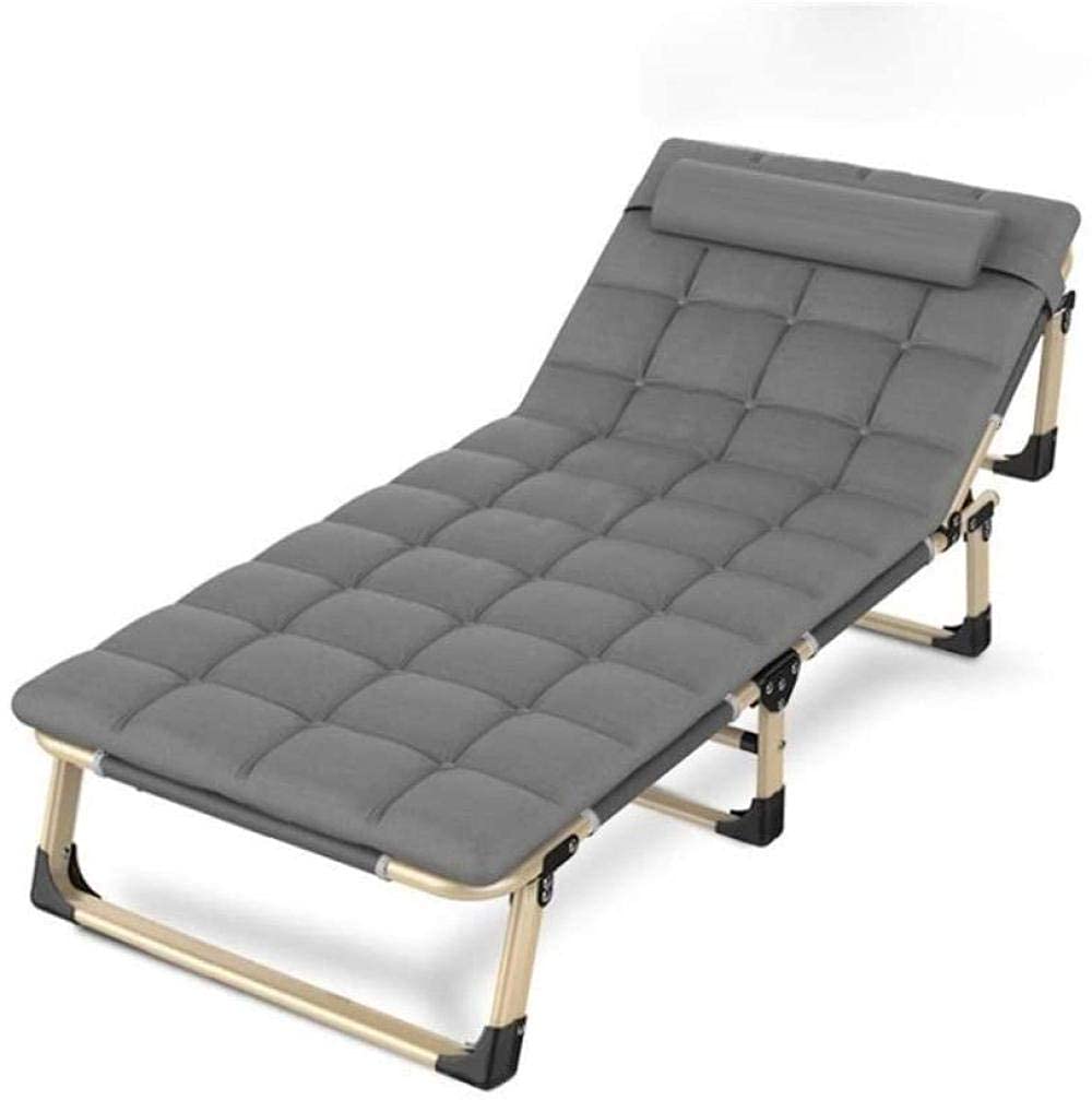 WOTZOV Sun Loungers Recliners Fashion Chaise Lounge Reclining Chair Folding Nap Beach Balcony Home Recreational Backrest Single Lazy Bed Easy To Carry Garden Chairs Beach Chair-Style