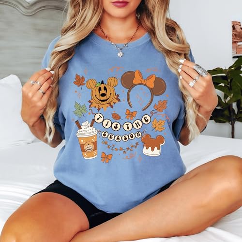Halloween Walt Disneyworld This is The Season Shirt, Halloween Cartoon Characters Tıs The Season Tee, Comfort Colors Fall Season Shirt, Family Halloween Trip T-Shirt, Halloween Vacation Gift3