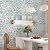 Floral Wallpaper Peel and Stick Wallpaper 17.3"x78.8" Boho Contact Paper Removable Self Adhesive Wall Paper for Bathroom Bedroom Blue and White Wildflower Wallpapers for Walls Home Decorate Vinyl