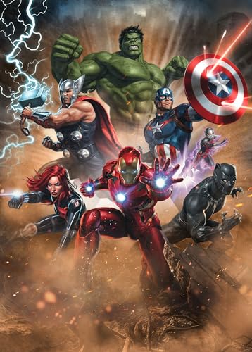 Komar Digitaldruck Vlies Fototapete - Avengers Superpower - Größe 200 x 280 cm