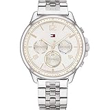 Edelstahl-Gliederarmband Tommy Hilfiger Damen Analoger Quarz Uhr mit Edelstahl Armband 1782222