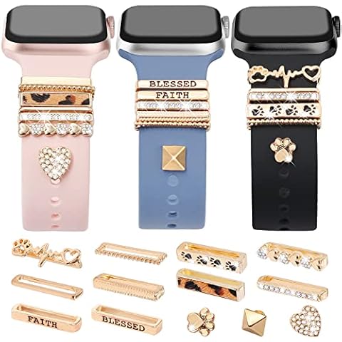 JR.DM Gold Watch Band Charms for Apple Watch Cover