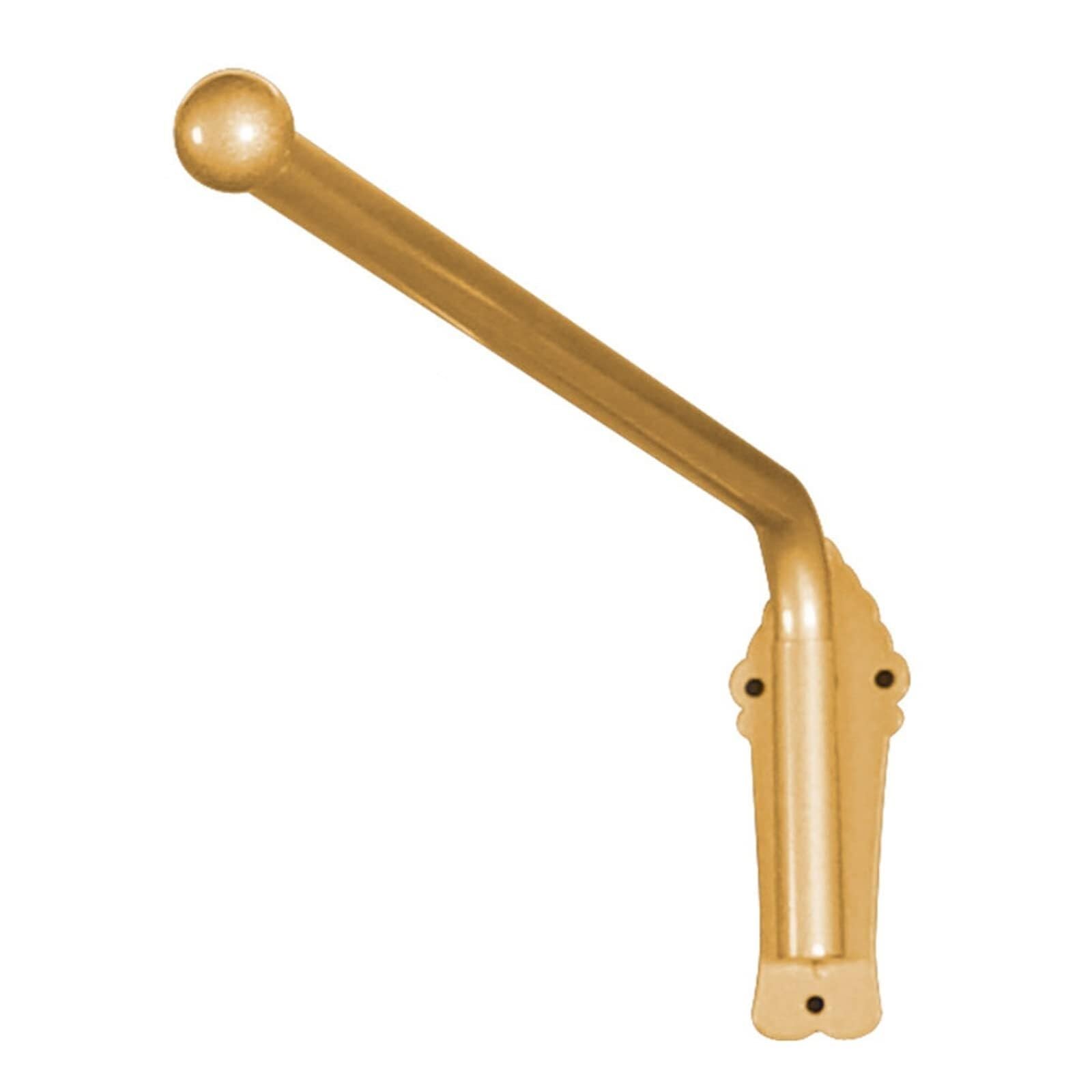 Door Curtain Rail Swing Arm, Heavy Duty Swing Arm Curtain Rod With Finials, Black, Gold, 70-120cm, 180 Swivel