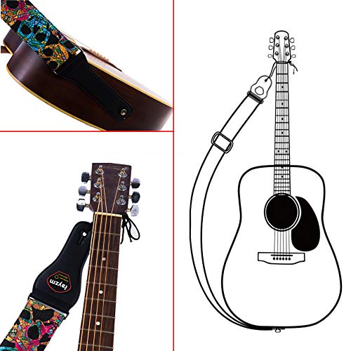 rayzm Sangle en Coton pour Guitare Acoustique/électrique ou Basse,6.5cm de Large pour les Adultes (Trop Grand pour les… - Les Beatles, Paul McCartney, John Lennon, RIngo Starr, George Harrison rayzm Sangle en Coton pour Guitare Acoustique/électrique ou Basse,6.5cm de Large pour les Adultes (Trop Grand pour les… – Image 6