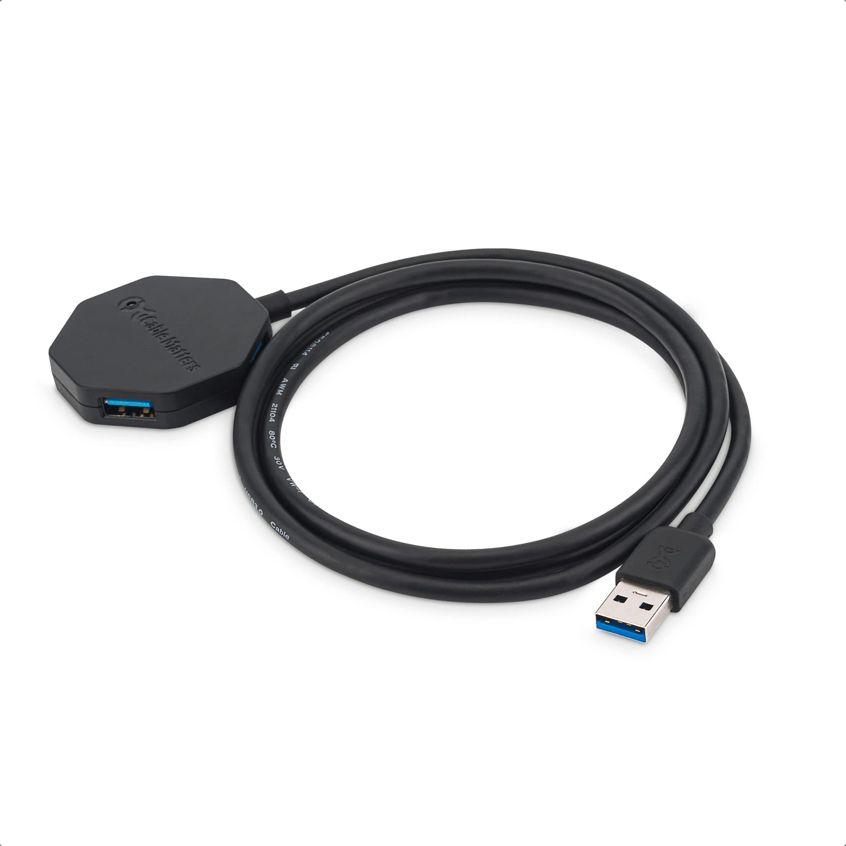 Hub USB Ultra Mini de 4 puertos con cable de extensión largo de 4 pies, concentrador USB 3.0 con múltiples puertos para una velocidad de transferencia de datos de hasta 5 Gbps, color 8