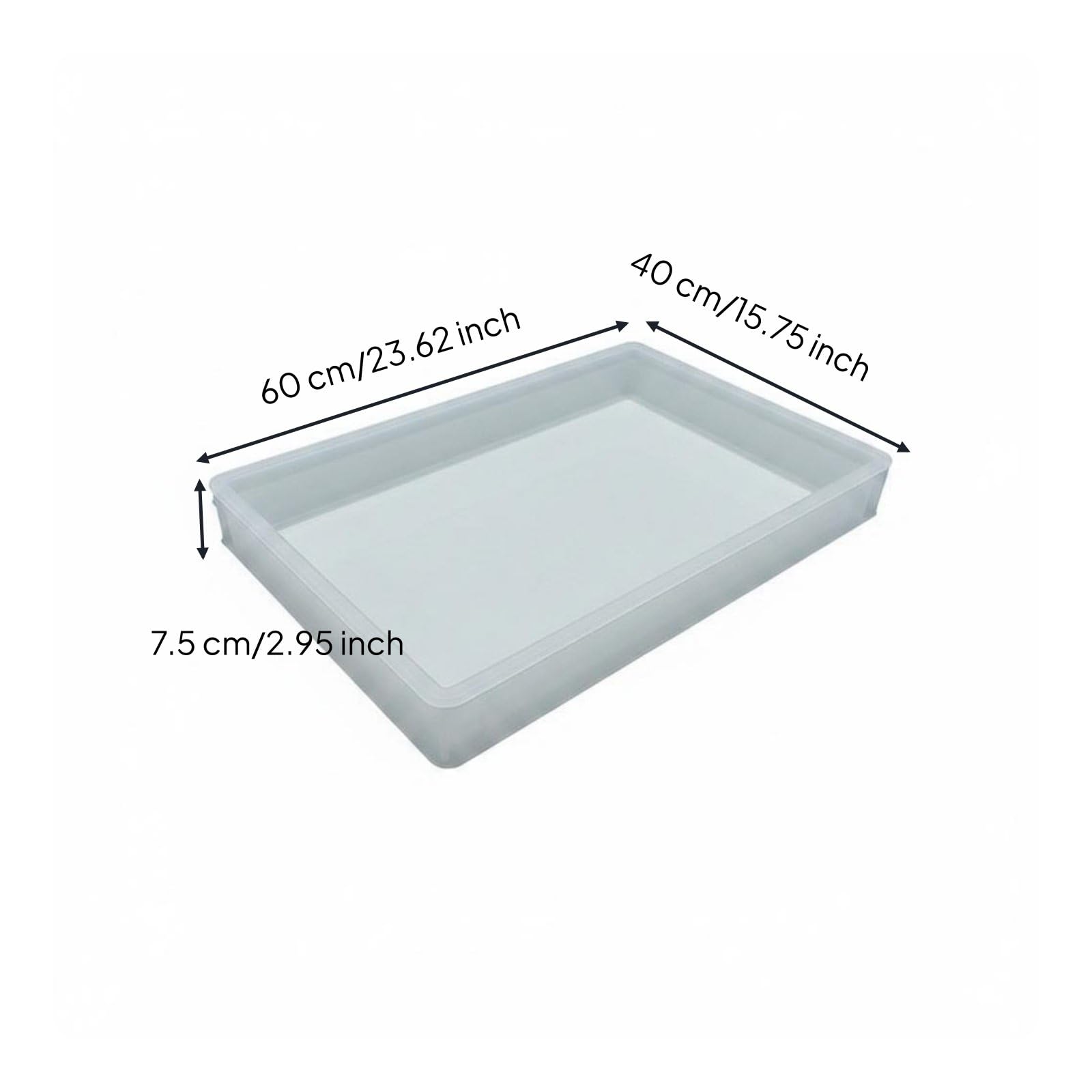 Cassetta Lievitazione Impasto Pizza Spesso Contenitore Lievitazione Pizza Superficie Liscia Cassetta Portaimpasto per Pizzaioli, Panettieri, Pizzeria, Giallo, Grande 575 385 130mm