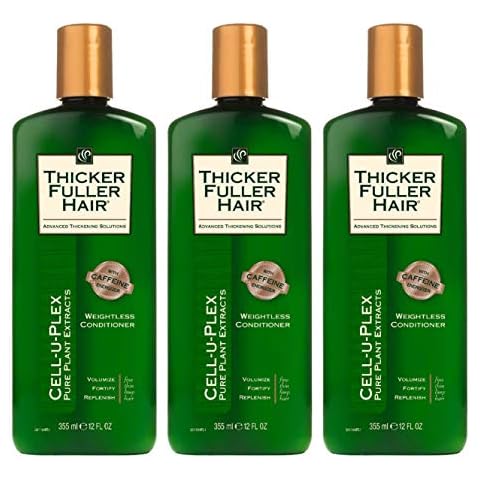 Thicker Fuller Hair Conditioner Weightless 12 Ounce (355ml) (Pack of 3) Cover