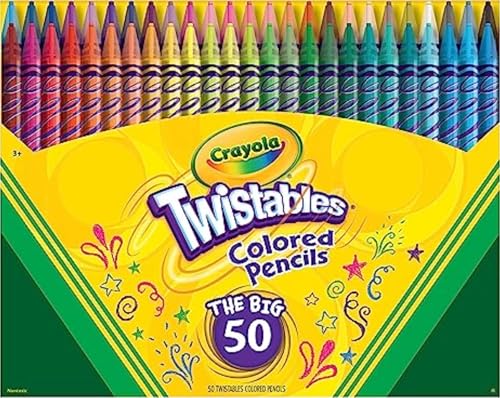 Crayola Twistables Colored Pencil Set (50ct...