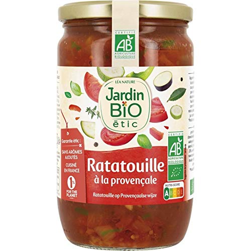 JARDIN BIO ETIC - Ratatouille Bio - Plat cuisiné végétarien 100% bio - 650g - Idéal pour les repas sains et équilibrés - Alimentation bio de - Lot De 3 - Vendu Par Lot