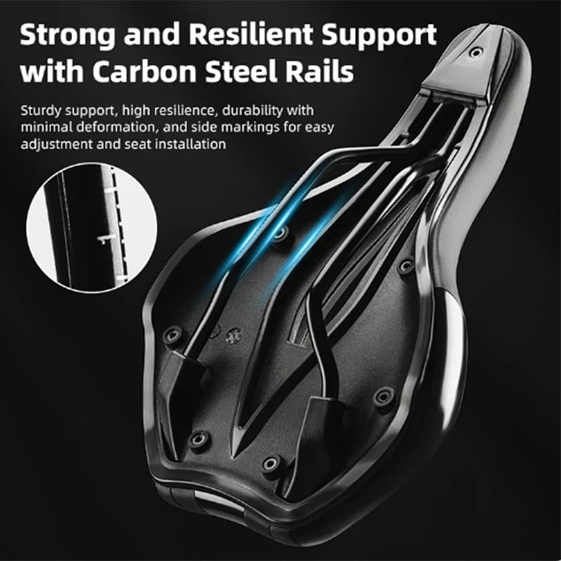 Selle de vélo de route VTT légère en cuir pour cycliste