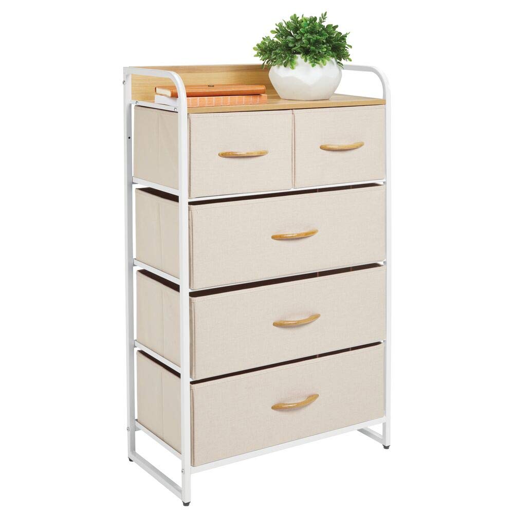 Buy mDesign Tall Chest of Drawers — Bedroom Storage Drawers for Clothes